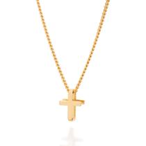 Colar infantil rommanel pendant formato cruz banhado ouro 3x 24k 18k e 22k 531823 Colar infantil rommanel pendant formato cruz banhado ouro 3x 24k 18k e 22k 531823