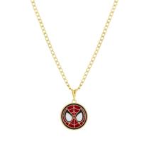 Colar Infantil Semijoia 18k Dourado Vingadores Homem Aranha