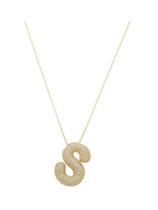 COLAR INICIAL HAILEY CRAVEJADO BANHADO A OURO - Joia Elegante