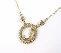 Colar Inicial J Super Lindo Folheado a Ouro 18k Colar Inicial J Super Lindo Folheado a Ouro 18k