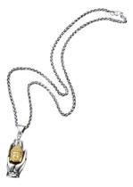 Colar Inox 3d Pingente Buda Proteção Equilíbrio Fé Equilibrio chakras e Meditação Sagrada