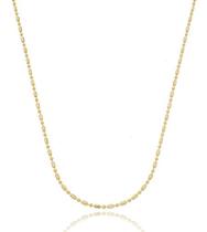 Colar Ivete Corrente De Palitos Com Micro Bolinhas banhada em ouro 18k