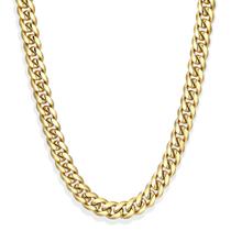 Colar JAXXON Corrente Cubana 14k Ouro Banhado 8mm 56cm Colar JAXXON Corrente Cubana 14k Ouro Banhado 8mm 56cm