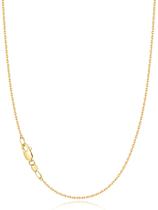 Colar Jewlpire Banhado a Ouro 18K Corrente Cabo 1,1 mm 41 cm Colar Jewlpire Banhado a Ouro 18K Corrente Cabo 1,1 mm 41 cm