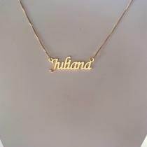Colar Juliana Nome Personalizada Pronta Entrega Semijoias Colar Juliana Nome Personalizada Pronta Entrega Semijoias