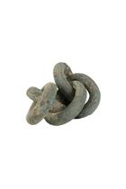 Colar KALALOU H3933 Clay Chain cinza 64 cm
