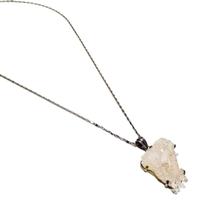 Colar Kedina - Drusa De Cristal De Quartzo