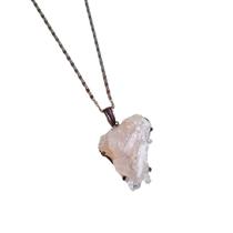 Colar Kedina - Drusa De Cristal De Quartzo