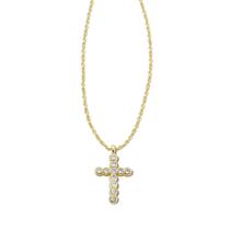 Colar Kendra Scott Cruz com Cristal Banhado a Ouro 14K