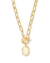 Colar Kendra Scott Daphne Folheado a Ouro com Pérola de Madrepérola Marfim Colar Kendra Scott Daphne Folheado a Ouro com Pérola de Madrepérola Marfim