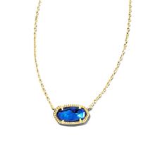 Colar Kendra Scott Elisa com Ágata Banhado a Ouro 14k