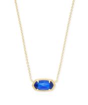 Colar Kendra Scott Elisa com Pedra de Cobalto Banhado a Ouro 14k Colar Kendra Scott Elisa com Pedra de Cobalto Banhado a Ouro 14k