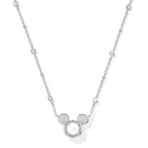 Colar Kendra Scott x Disney Silver Mickey White Pearl