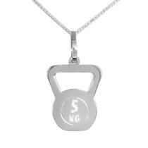 Colar Kettlebell Coleção Esportes Prata 925