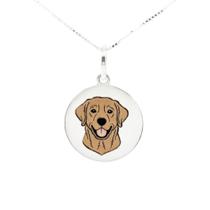 Colar Labrador Coleção Estimação em Prata 925 Marrom