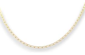 Colar Laço Invertido Ouro 18k 750 70 Cm 2.7 Masculino Amarelo