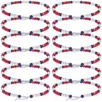Colar Landical Bling Baseball Ice Beaded 50 cm 12 unidades Colar Landical Bling Baseball Ice Beaded 50 cm 12 unidades
