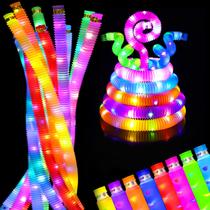 Colar LED Light Up Pop Tubes Glow Sticks, pulseiras para crianças