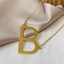 Colar letra b - banhado a ouro Colar letra b - banhado a ouro