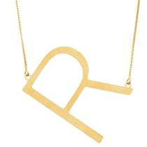 Colar Letra dourado Alfabeto Colar Letra dourado Alfabeto
