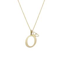 Colar Letra Inicial Borboleta Semi Joia Banhado Ouro 18k Colar Letra Inicial Borboleta Semi Joia Banhado Ouro 18k