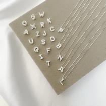 Colar Letra Inicial Cravejada com Zircônias Prata 925 Colar Letra Inicial Cravejada com Zircônias Prata 925