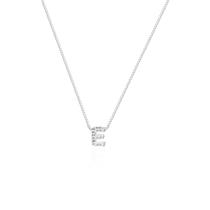 Colar Letra Inicial Cravejado com microzircônias Prata 925 Fabro Saints Colar Letra Inicial Cravejado com microzircônias Prata 925 Fabro Saints