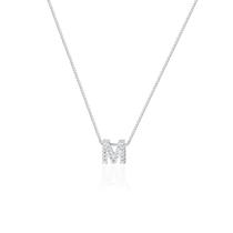 Colar Letra Inicial Cravejado com microzircônias Prata 925 Fabro Saints Colar Letra Inicial Cravejado com microzircônias Prata 925 Fabro Saints