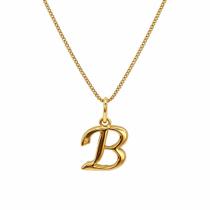 Colar Letra Inicial Lisa Semi Joia Banhado Ouro 18k Presente Perfeito Aniversario Mae Mulher Namorada Colar Letra Inicial Lisa Semi Joia Banhado Ouro 18k Presente Perfeito Aniversario Mae Mulher Namorada