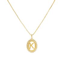 Colar Letra Strass Banhado a Ouro