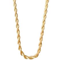 Colar Liso Cordão Baiano 60CM banhado a Ouro 18K