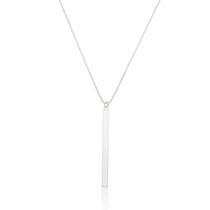 Colar Liso Minimalista Banhado a Prata (SEMIJOIA) Colar Liso Minimalista Banhado a Prata (SEMIJOIA)