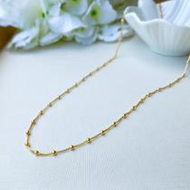 Colar longo bolinhas