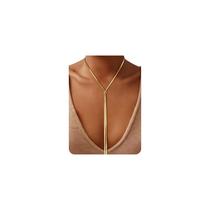Colar Longo Chunky em Y GoldGifts Banhado a Ouro 14K à Prova d'Água Colar Longo Chunky em Y GoldGifts Banhado a Ouro 14K à Prova d'Água