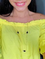Colar longo com cristais Colar longo com cristais