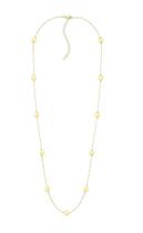 Colar Longo com Esferas Lisass Banhado a Ouro - 70 cm Colar Longo com Esferas Lisass Banhado a Ouro - 70 cm