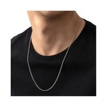 Colar Longo De Aço Inoxidável Cor Dourada Para Homens Com Cordão Prateado E Fecho Lagosta Para Colar Longo De Aço Inoxidável Cor Dourada Para Homens Com Cordão Prateado E Fecho Lagosta Para