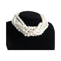 Colar Longo De Pérolas Falsas Multicolorido Para Meninas, Acessórios De Joias Para Casamento De