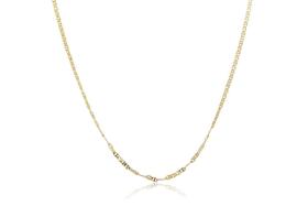 Colar Longo Elo Duplo Folheado Em Ouro 18K