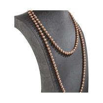 Colar Longo Feminino De Moda Com Pérolas Simuladas E Contas Feitas À Mão, Acessório De Joalheria