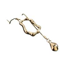 Colar Longo Geométrico De Aço Inoxidável Feminino Acessório De Moda Charmoso Para Festas Pingente De