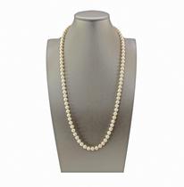 Colar Longo Pérola Natural Casual Chic Elegante Social Prata Colar Longo Pérola Natural Casual Chic Elegante Social Prata