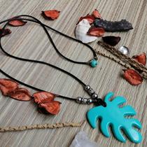 Colar longo Pingente Costela de Adão