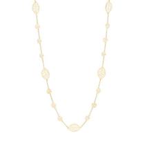 Colar Longo Rommanel Banhado A Ouro Fio Com Folhas E Flores Rosas Vazadas 531289 Colar Longo Rommanel Banhado A Ouro Fio Com Folhas E Flores Rosas Vazadas 531289