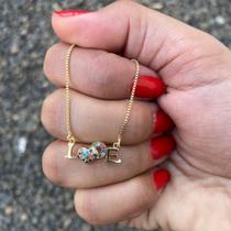 Colar " LOVE " Folheado em Ouro 18k