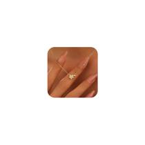 Colar LOVECOM S925 em prata esterlina com coração banhado a ouro 14k