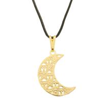Colar Lua Crescente com Estrelas 17mm - Sunshine Cristais