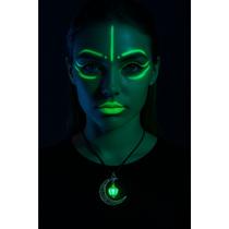 Colar Lua Luminosa Pingente Vintage unissex Brilha Luz Sol