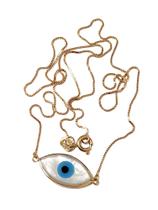 Colar madrepérola olho grego ouro 18k amarelo corrente veneziana com 42 cm.Rosangela lima joias Colar madrepérola olho grego ouro 18k amarelo corrente veneziana com 42 cm.Rosangela lima joias