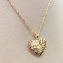 Colar Mãe Amor Eterno Folheado A Ouro